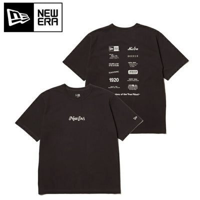 NEWERA ニューエラ 半袖 ウォッシュド コットン Tシャツ Logo Archive スミクロ 14410031