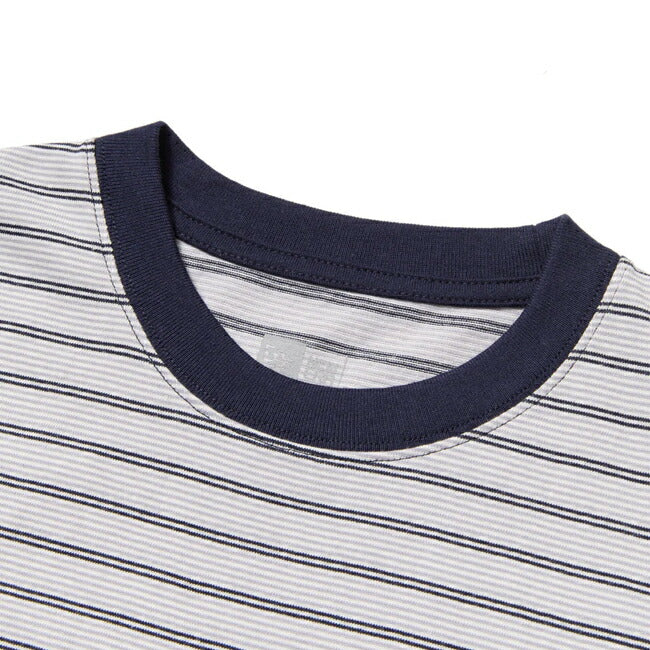 NEWERA ニューエラ 半袖 オーバーサイズド コットン Tシャツ Micro Border ネイビー 14410065