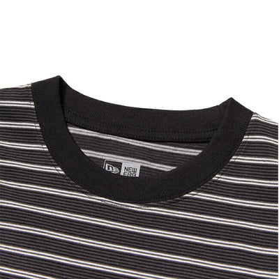 NEWERA ニューエラ 半袖 オーバーサイズド コットン Tシャツ Micro Border ブラック 14410067