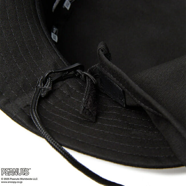 NEWERA ニューエラ Kid's アドベンチャーライト サンシェード PEANUTS ブラック 14432167