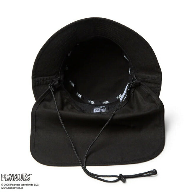 NEWERA ニューエラ Kid's アドベンチャーライト サンシェード PEANUTS ブラック 14432167