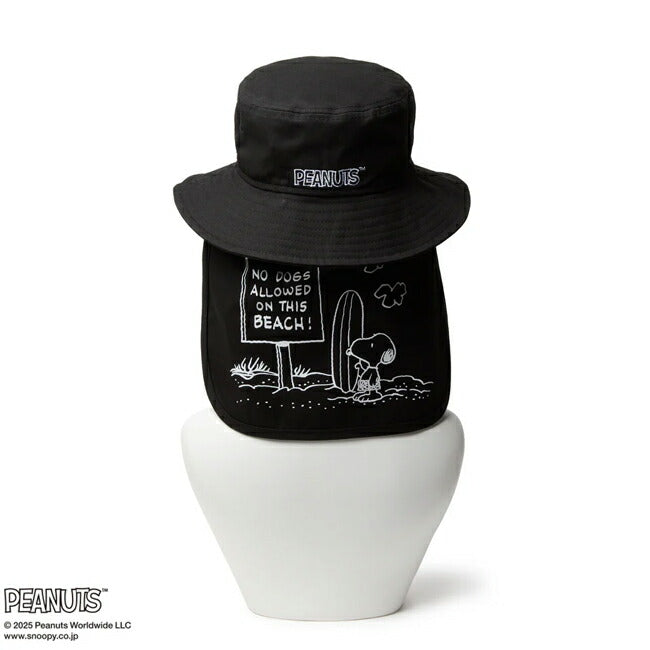 NEWERA ニューエラ Kid's アドベンチャーライト サンシェード PEANUTS ブラック 14432167