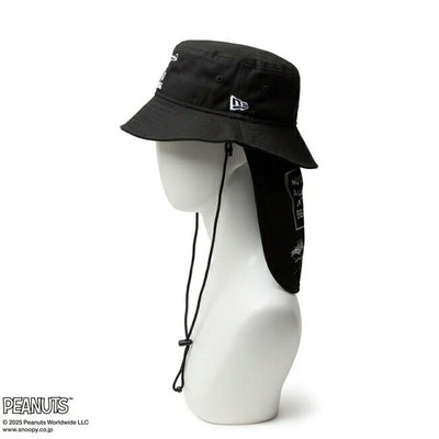 NEWERA ニューエラ Kid's アドベンチャーライト サンシェード PEANUTS ブラック 14432167