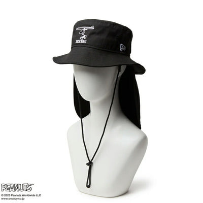 NEWERA ニューエラ Kid's アドベンチャーライト サンシェード PEANUTS ブラック 14432167