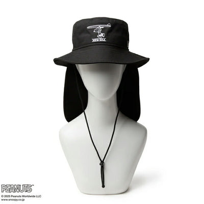 NEWERA ニューエラ Kid's アドベンチャーライト サンシェード PEANUTS ブラック 14432167