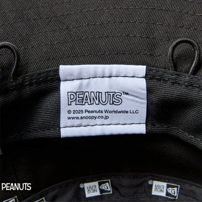 NEWERA ニューエラ Kid's アドベンチャーライト サンシェード PEANUTS ブラック 14432167