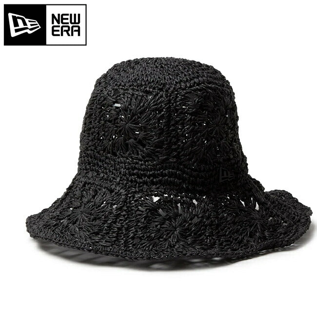 NEWERA ニューエラ アドベンチャー ワイドブリム Paper Crochet Hat ブラック 14419296