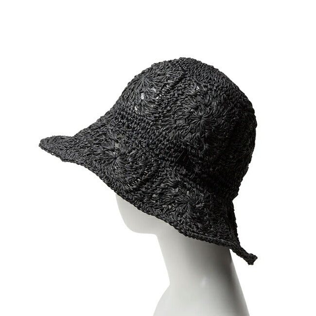 NEWERA ニューエラ アドベンチャー ワイドブリム Paper Crochet Hat ブラック 14419296