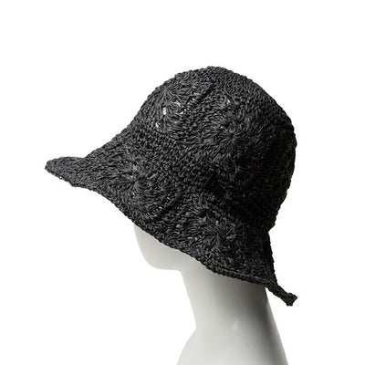 NEWERA ニューエラ アドベンチャー ワイドブリム Paper Crochet Hat ブラック 14419296