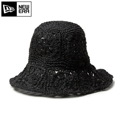 NEWERA ニューエラ アドベンチャー ワイドブリム Paper Crochet Hat ブラック 14419296