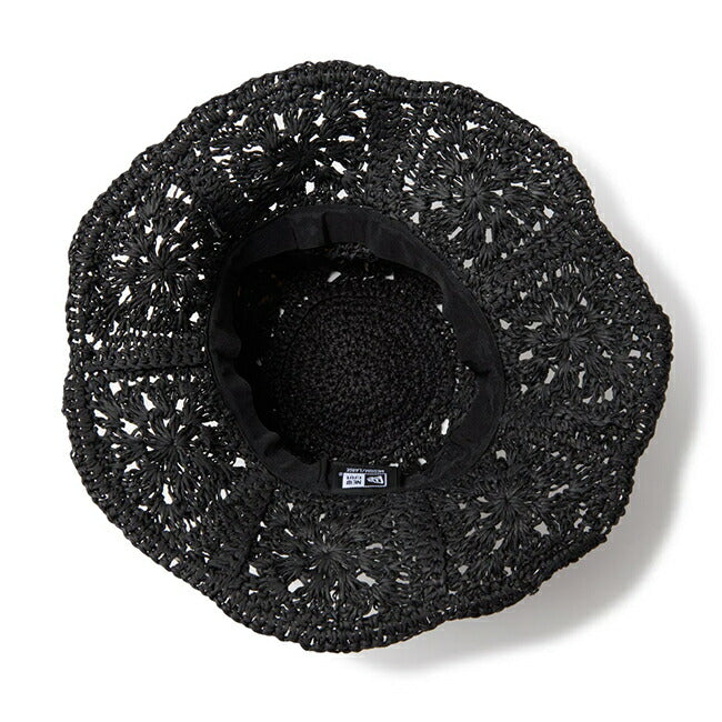 NEWERA ニューエラ アドベンチャー ワイドブリム Paper Crochet Hat ブラック 14419296