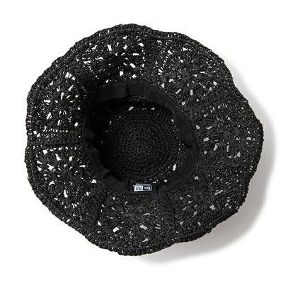 NEWERA ニューエラ アドベンチャー ワイドブリム Paper Crochet Hat ブラック 14419296
