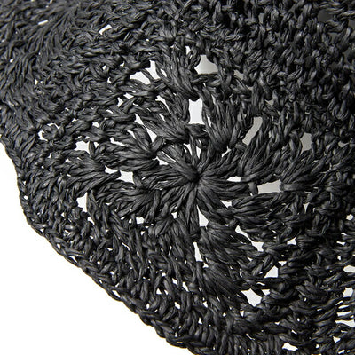 NEWERA ニューエラ アドベンチャー ワイドブリム Paper Crochet Hat ブラック 14419296
