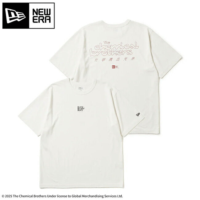 NEWERA ニューエラ 半袖 ウォッシュド コットン Tシャツ The Chemical Brothers Block Rockin' Beats オフホワイト 14457268