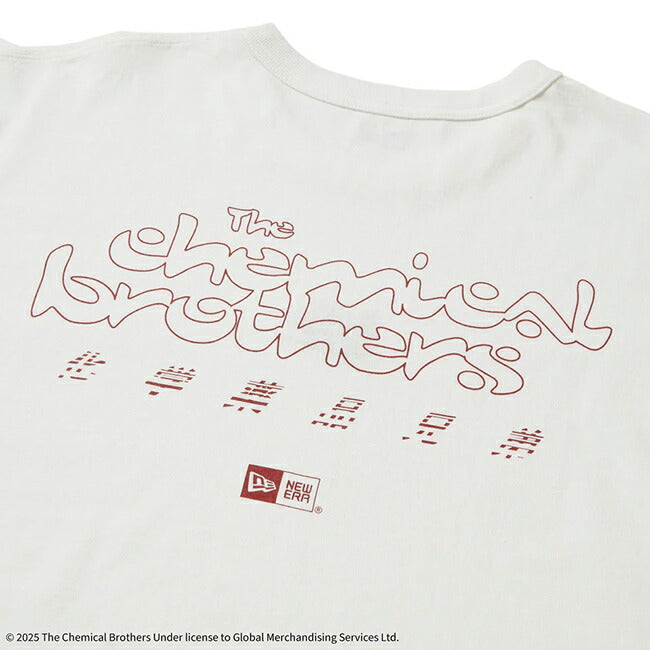 NEWERA ニューエラ 半袖 ウォッシュド コットン Tシャツ The Chemical Brothers Block Rockin' Beats オフホワイト 14457268