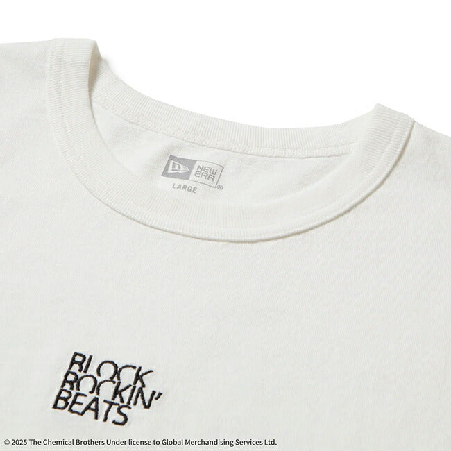 NEWERA ニューエラ 半袖 ウォッシュド コットン Tシャツ The Chemical Brothers Block Rockin' Beats オフホワイト 14457268