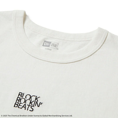 NEWERA ニューエラ 半袖 ウォッシュド コットン Tシャツ The Chemical Brothers Block Rockin' Beats オフホワイト 14457268