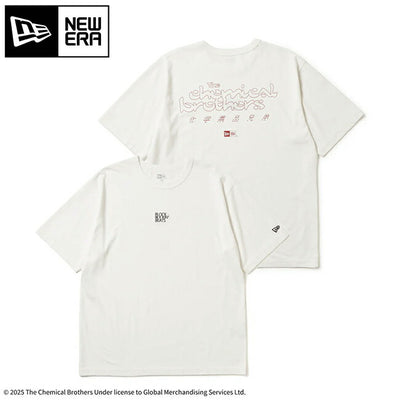 NEWERA ニューエラ 半袖 ウォッシュド コットン Tシャツ The Chemical Brothers Block Rockin' Beats オフホワイト 14457268