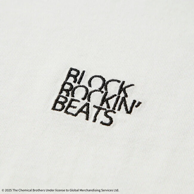 NEWERA ニューエラ 半袖 ウォッシュド コットン Tシャツ The Chemical Brothers Block Rockin' Beats オフホワイト 14457268