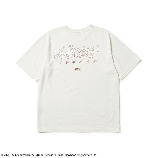 NEWERA ニューエラ 半袖 ウォッシュド コットン Tシャツ The Chemical Brothers Block Rockin' Beats オフホワイト 14457268