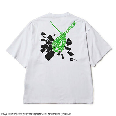 NEWERA ニューエラ 半袖 オーバーサイズド コットン Tシャツ The Chemical Brothers Galvanize ホワイト 14457271