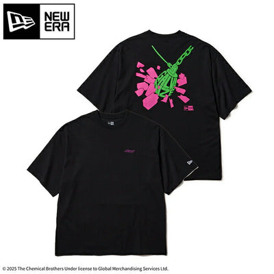 NEWERA ニューエラ 半袖 オーバーサイズド コットン Tシャツ The Chemical Brothers Galvanize ブラック 14457272