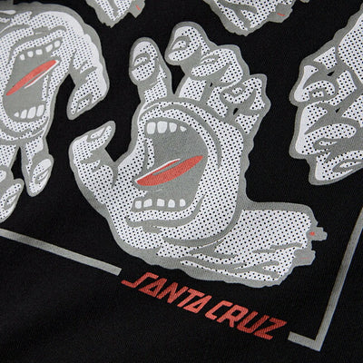 NEWERA ニューエラ 半袖 オーバーサイズド コットン Tシャツ SANTA CRUZ スクリーミングハンド ブラック 14384106