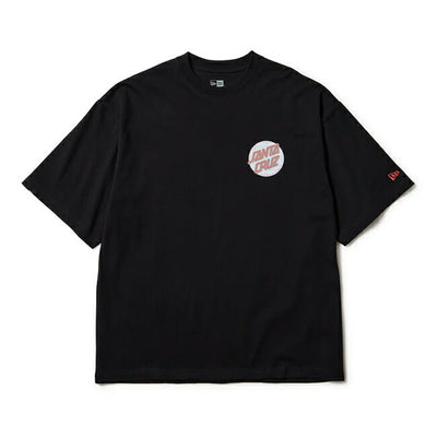 NEWERA ニューエラ 半袖 オーバーサイズド コットン Tシャツ SANTA CRUZ スクリーミングハンド ブラック 14384106