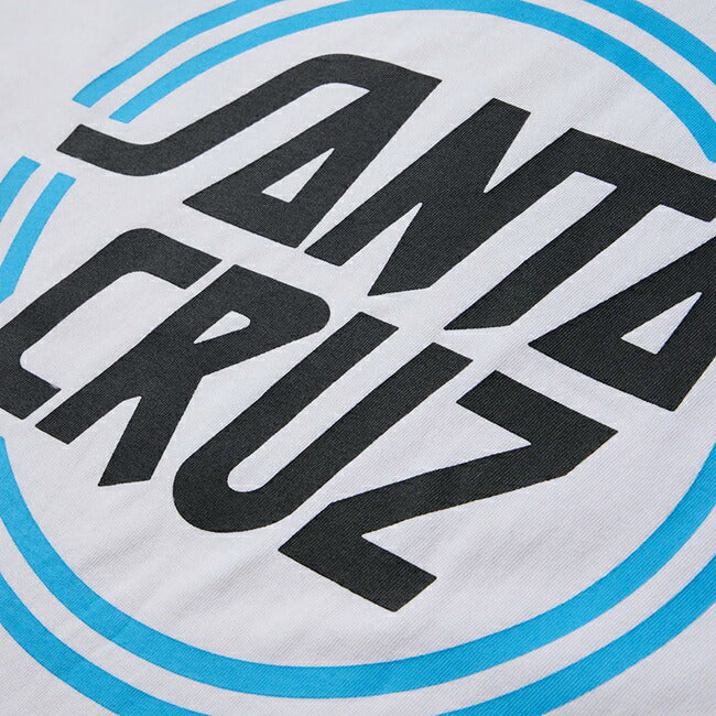 NEWERA ニューエラ 半袖 コットン Tシャツ SANTA CRUZ サークルロゴ ホワイト レギュラーフィット 14384107