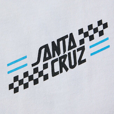 NEWERA ニューエラ 半袖 コットン Tシャツ SANTA CRUZ サークルロゴ ホワイト レギュラーフィット 14384107