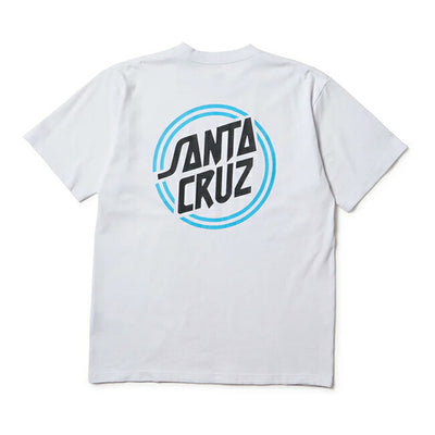 NEWERA ニューエラ 半袖 コットン Tシャツ SANTA CRUZ サークルロゴ ホワイト レギュラーフィット 14384107