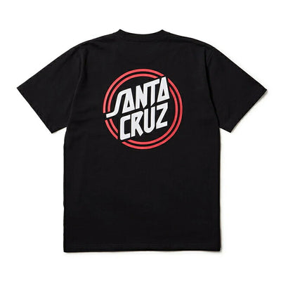 NEWERA ニューエラ 半袖 コットン Tシャツ SANTA CRUZ サークルロゴ ブラック レギュラーフィット 14384108