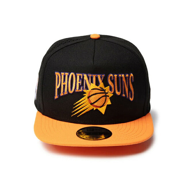 NEWERA ニューエラ 9FIFTY A-Frame NBA 2-Tone フェニックス・サンズ ブラック オレンジポプシクルバイザー 14388564