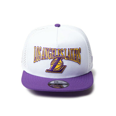 NEWERA ニューエラ 9FIFTY A-Frame NBA 2-Tone ロサンゼルス・レイカーズ ホワイト トゥルーパープルバイザー 14388565