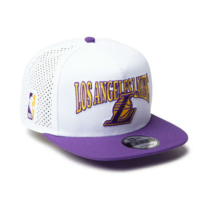 NEWERA ニューエラ 9FIFTY A-Frame NBA 2-Tone ロサンゼルス・レイカーズ ホワイト トゥルーパープルバイザー 14388565
