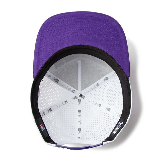 NEWERA ニューエラ 9FIFTY A-Frame NBA 2-Tone ロサンゼルス・レイカーズ ホワイト トゥルーパープルバイザー 14388565