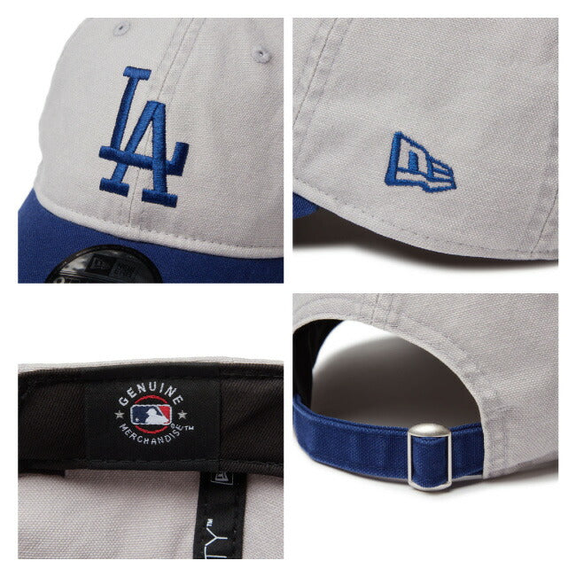NEWERA ニューエラ 9TWENTY Washed Duck ロサンゼルス・ドジャース グレー ダークロイヤルバイザー 14388749