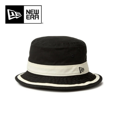 NEWERA ニューエラ バケット01 Striped Band ブラック/クロームホワイト 14388535
