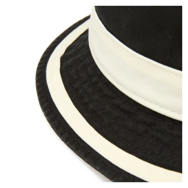 NEWERA ニューエラ バケット01 Striped Band ブラック/クロームホワイト 14388535