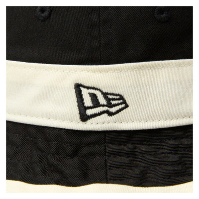 NEWERA ニューエラ バケット01 Striped Band ブラック/クロームホワイト 14388535