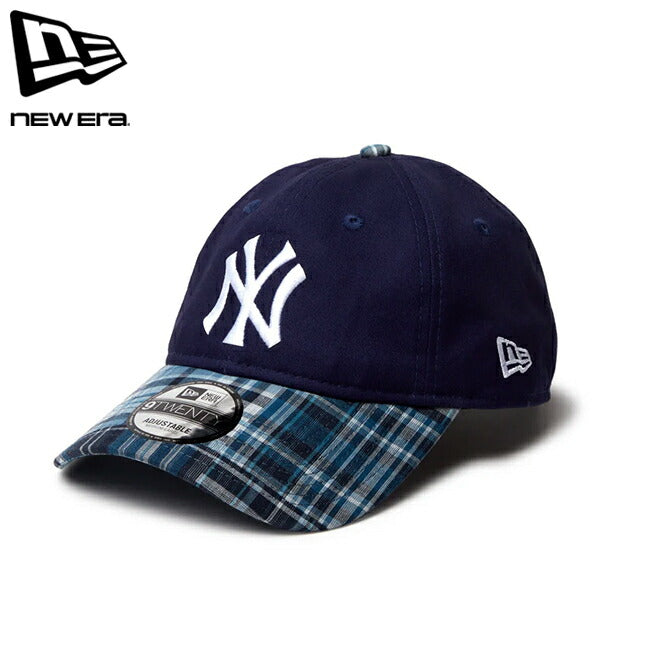 NEWERA ニューエラ 9TWENTY MLB Patchwork ニューヨーク・ヤンキース ライトネイビー マドラスチェックバイザー 14388766