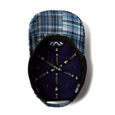 NEWERA ニューエラ 9TWENTY MLB Patchwork ニューヨーク・ヤンキース ライトネイビー マドラスチェックバイザー 14388766