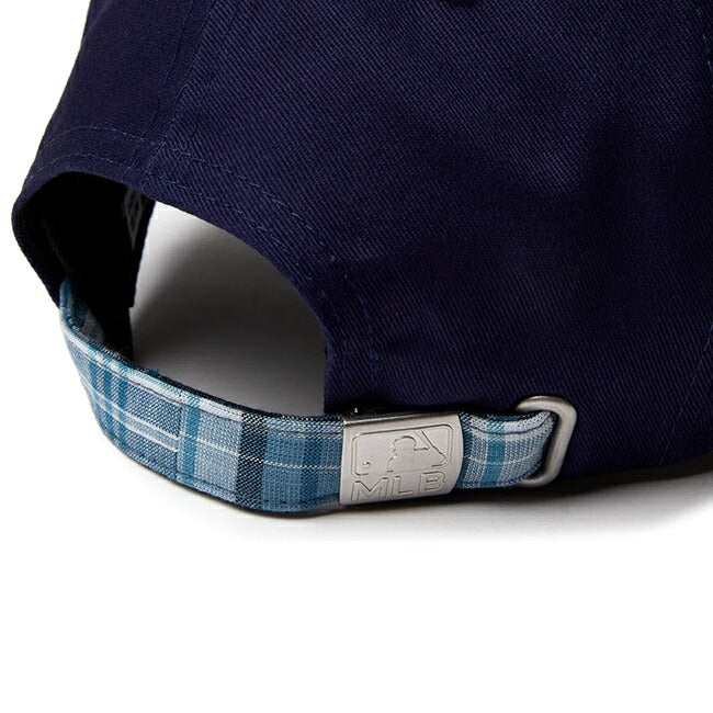 NEWERA ニューエラ 9TWENTY MLB Patchwork ニューヨーク・ヤンキース ライトネイビー マドラスチェックバイザー 14388766