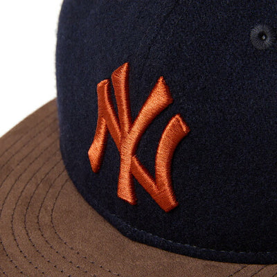 NEWERA ニューエラ RC 9FIFTY ニューヨーク・ヤンキース ネイビー ブラウンスウェードバイザー 14667631