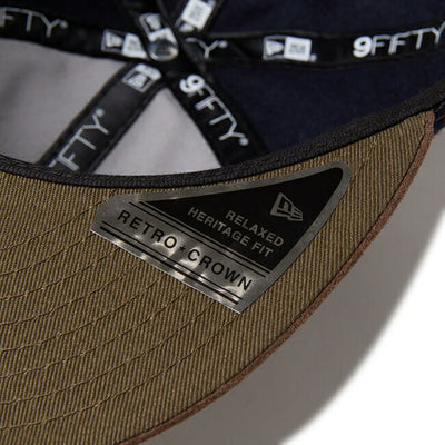 NEWERA ニューエラ RC 9FIFTY ニューヨーク・ヤンキース ネイビー ブラウンスウェードバイザー 14667631