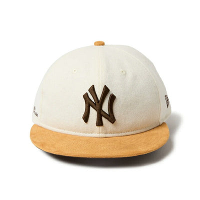NEWERA ニューエラ RC 9FIFTY ニューヨーク・ヤンキース オフホワイト マスタードスウェードバイザー 14667630