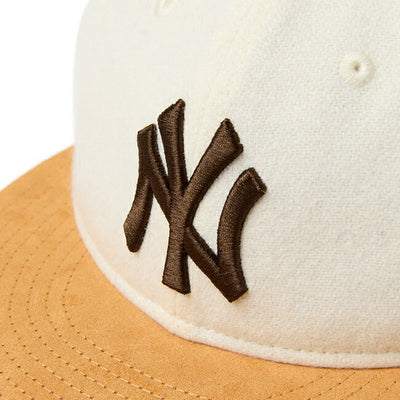 NEWERA ニューエラ RC 9FIFTY ニューヨーク・ヤンキース オフホワイト マスタードスウェードバイザー 14667630