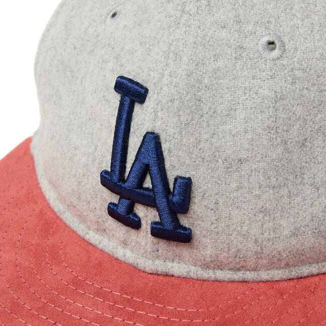 NEWERA ニューエラ RC 9FIFTY ロサンゼルス・ドジャース ライトグレー ピンクスウェードバイザー 14667632