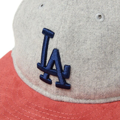 NEWERA ニューエラ RC 9FIFTY ロサンゼルス・ドジャース ライトグレー ピンクスウェードバイザー 14667632