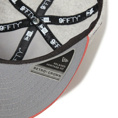 NEWERA ニューエラ RC 9FIFTY ロサンゼルス・ドジャース ライトグレー ピンクスウェードバイザー 14667632